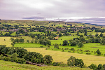 Fototapeta na wymiar Landscape over the fields - County Durham - United Kingdom