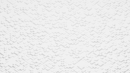 Geometric background made of cubes. The orthographic views.3D image.