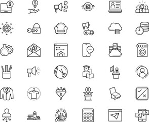 business vector icon set such as: group, politician, council, transportation, code, salon, cryptocurrency, post, ui, rail, leaf, analytics, blue, sheet, fun, download, collaboration, resources