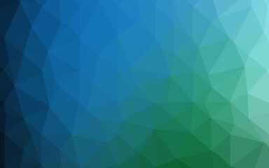 Light Blue, Green vector abstract mosaic backdrop.