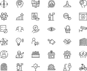 business vector icon set such as: jury, small, sitting, store, private, creativity, interoperability, loyalty, text, inventions, magnifying, attention, house, jurors, performance, champion, star