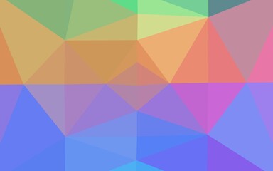 Light Multicolor, Rainbow vector polygon abstract backdrop.