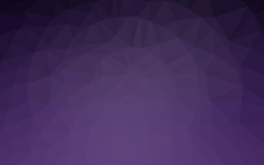 Dark Purple vector polygonal pattern.