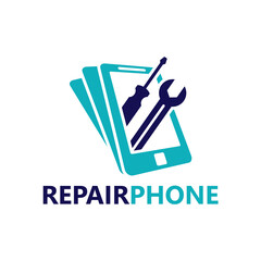 Repair Phone Logo Template Design Vector