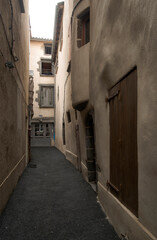 Ruelle résidentielle à Saint-Flour, France