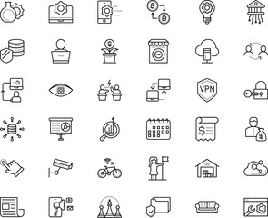 Fototapeta na wymiar business vector icon set such as: press, mining, learn, typo, e-commerce, city, letter, efficiency, face, eye, private, transfer, employee, freelance, email, integration, ripple, biology, shipment