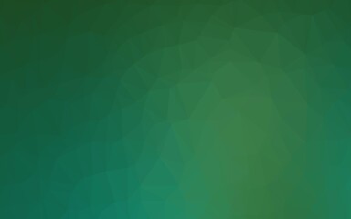 Light Green vector polygon abstract layout.