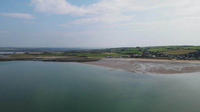 Instow Beach North Devon uk done footage