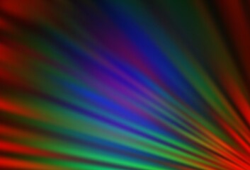 Dark Multicolor, Rainbow vector texture with colored lines.