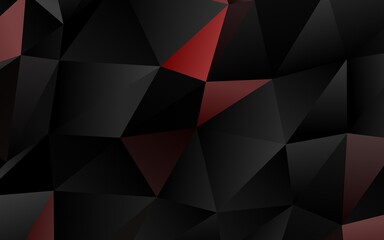 Fototapeta premium Dark Red vector shining triangular background.