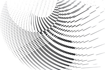 Abstract halftone lines and dots background, geometric dynamic pattern, vector modern design texture.