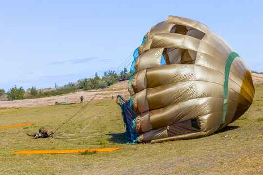 atterrissage de parachutiste