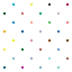 Fototapeta premium Repeatable star background, star pattern. Seamless starry wrapping paper pattern.