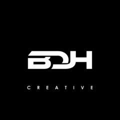 BDH Letter Initial Logo Design Template Vector Illustration	
