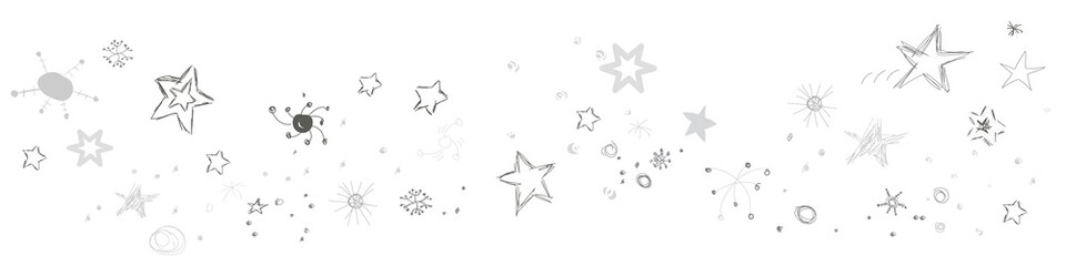 Sterne Konfetti Stern Star Stars Silber Grau