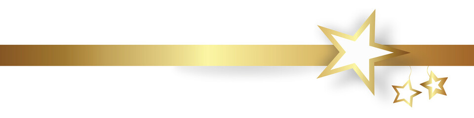 Gold Stern Band Banner