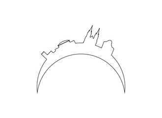 Adelaide city skyline in Australia.