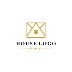 Fototapeta premium Luxury House Logo design Vector