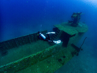 scuba diver in the sea