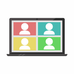 Web video conference during the coronavirus pandemic, distance learning.