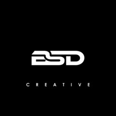 BSD Letter Initial Logo Design Template Vector Illustration	
