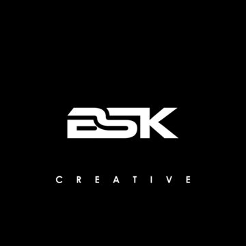 BSK Letter Initial Logo Design Template Vector Illustration	
