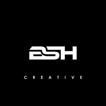 BSH Letter Initial Logo Design Template Vector Illustration	
