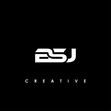 BSJ Letter Initial Logo Design Template Vector Illustration	

