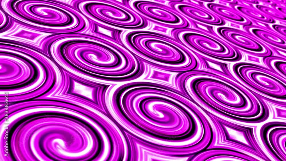 Poster abstract purple pink swirl circle mosaic flickering loop. computer generated gradient solids. perfec
