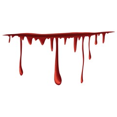 Simple minimal realistic bleeding wound icon halloween illustration vector design element isolated on a white background