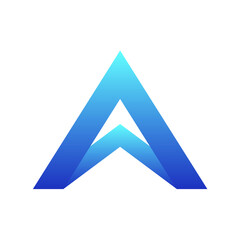 blue triangle logo
