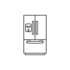 Fridge icon. Kitchen equipment symbol modern, simple, vector, icon for website design, mobile app, ui. Vector Illustration