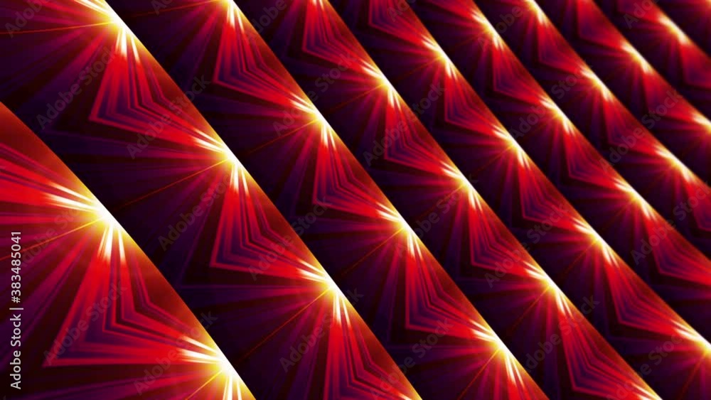 Poster shining flickering techno sci-fi flash light mosaic endless patterns. 4k seamless loop. abstract hi-