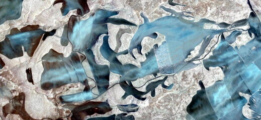 the agony of fish out of water,  texture, abstract photography of the Spain fields from the air,...