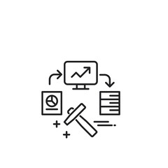 Analysis icon. Data mining symbol modern, simple, vector, icon for website design, mobile app, ui. Vector Illustration