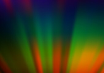 Dark Multicolor, Rainbow vector abstract blurred template.