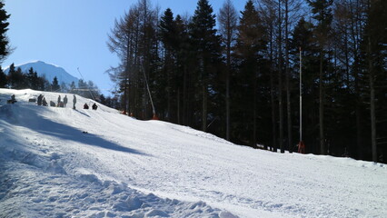 ski resort in the mountains