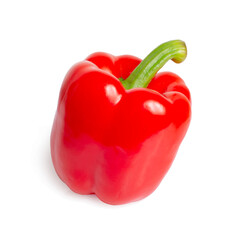 red sweet pepper an isolated on white background.