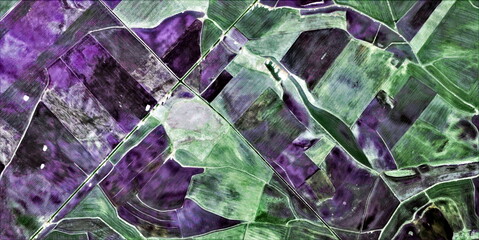 lavender fields  texture, abstract photography of the Spain fields from the air, aerial view,...