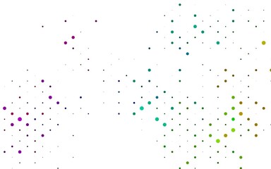 Light Multicolor, Rainbow vector template with circles.