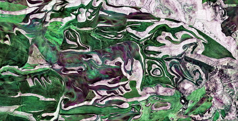 Alice's World,  texture, abstract photography of the Spain fields from the air, aerial view,...