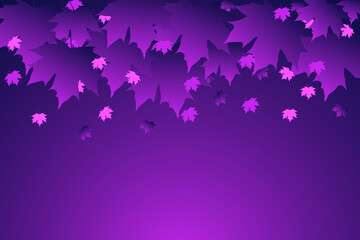 Autumn fall leaves. Leaf pattern background. Vector illustration for  webpages.  Eps 10.  