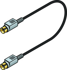 An AV (audio-video) cable. S-video.