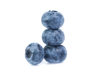 blueberries isolated on white background