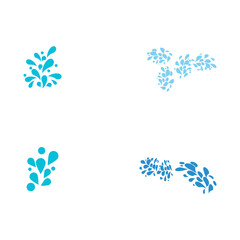 Set water splash icon vector illustration design template