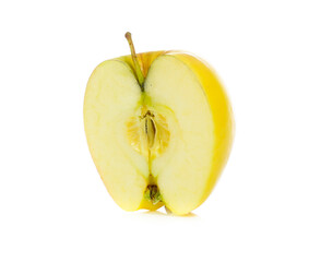 yellow apples isolated