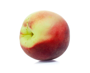 Peach isolated on white