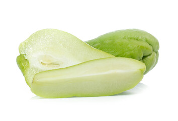 chayote isolated on white