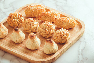Panellets, postre típico catalan para el día de la castañanda