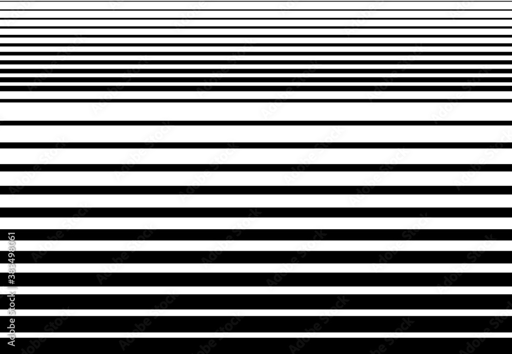 Poster halftone random horizontal straight parallel lines, stripes pattern and background. lines vector ill